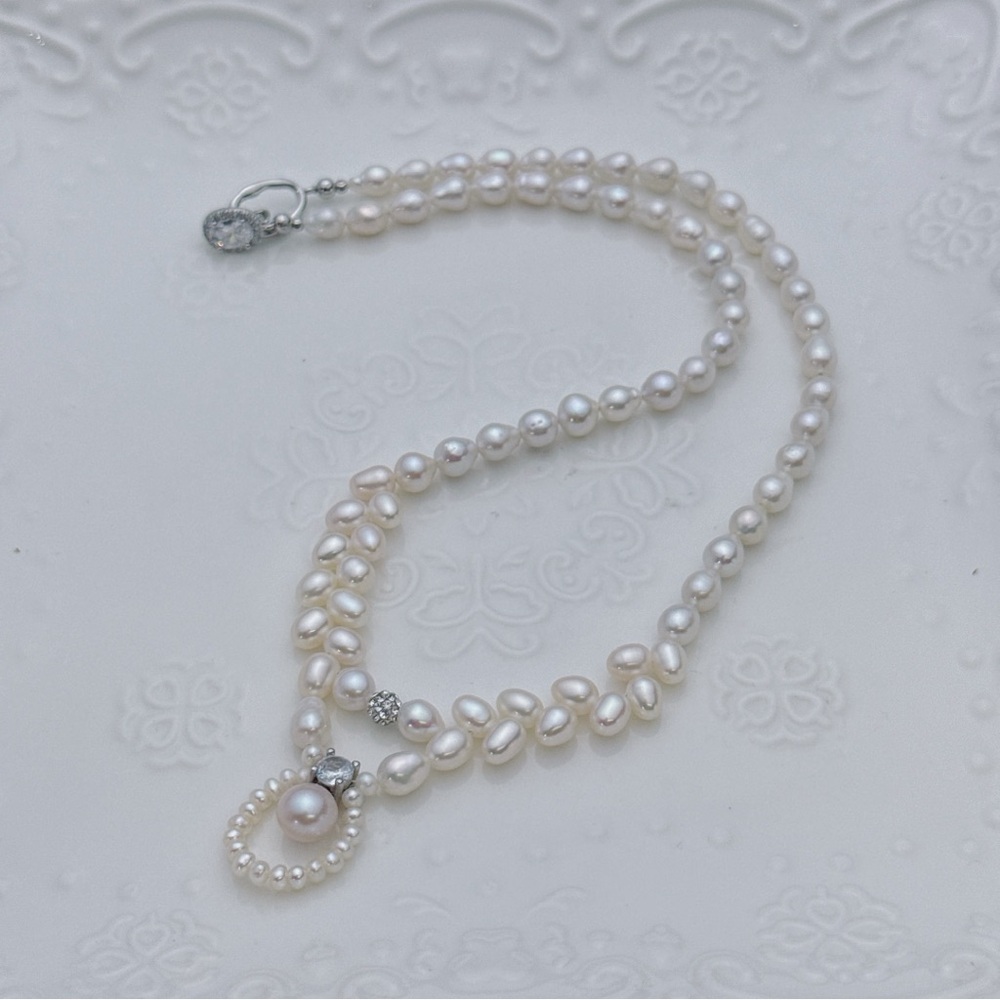 X495 Handmade Freshwater Pearl Necklace
